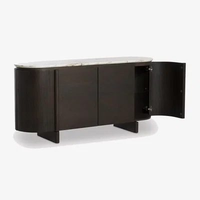 Barker and Stonehouse Nord Sideboard-9mm Ceramic Marble Effect, Brown | Barker & Stonehouse
