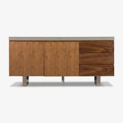 Barker and Stonehouse Tervola Wide Sideboard, Walnut Wood | Barker & Stonehouse