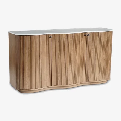 Barker and Stonehouse Cambria 3 Door Sideboard, Oak Wood | Barker & Stonehouse