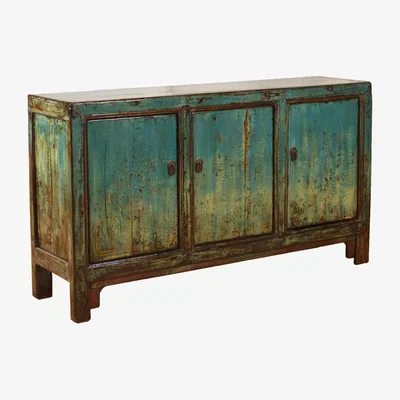 Barker and Stonehouse One of a Kind Song Cabinet+3 Drs 153X40X85, Teal | Barker & Stonehouse