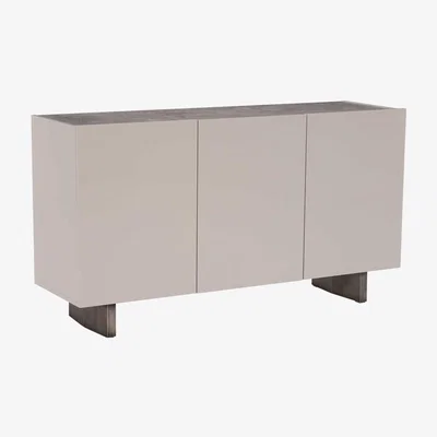 Barker and Stonehouse Antero 3 Door Sideboard, Grey Marble | Barker & Stonehouse