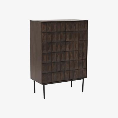 Barker and Stonehouse Amos Drinks Cabinet, Brown Wood | Barker & Stonehouse