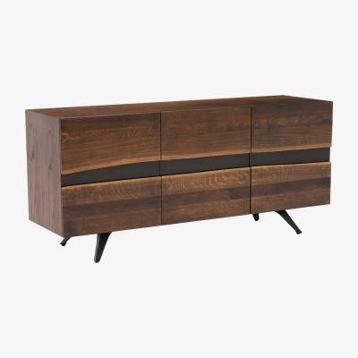 Barker and Stonehouse Vega Solid Oak Horizontal Sideboard, Brown Oak Wood | Barker & Stonehouse