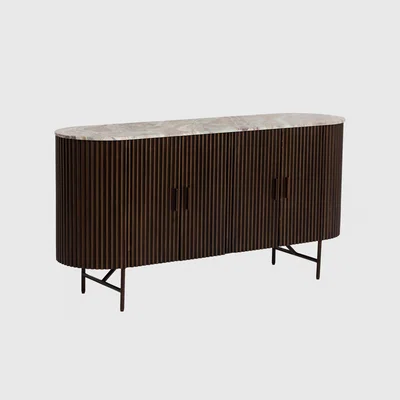 Barker and Stonehouse Gion 4 Door Sideboard, Brown | Barker & Stonehouse