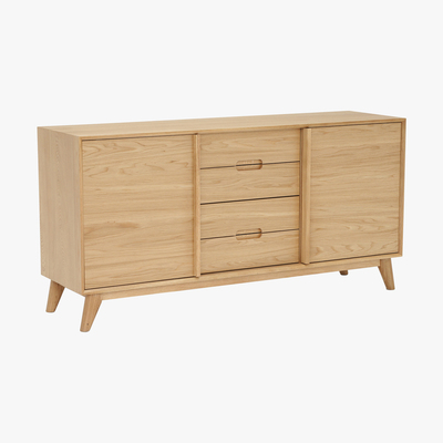 Barker and Stonehouse Lund 3 Section Sideboard, Oak