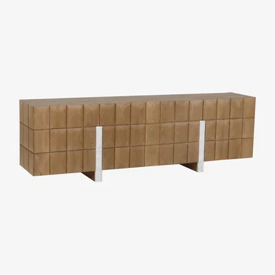 Barker and Stonehouse Nebraska Sideboard W225x45x70, Brown Oak | Barker & Stonehouse