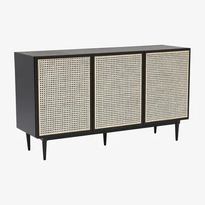 Barker and Stonehouse Hague 3 Door Sideboard, Black