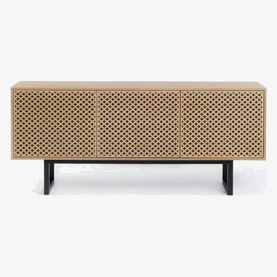 Bombinate.com Oak Diamond Print Camden Sideboard