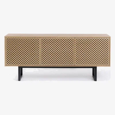 Bombinate.com Oak Diamond Print Camden Sideboard