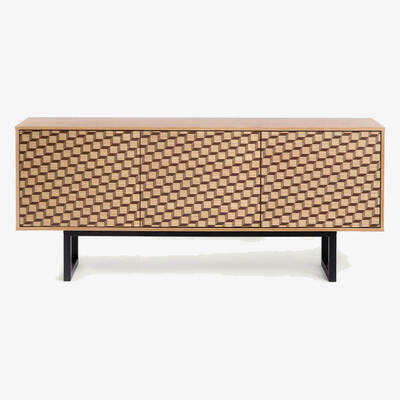 Bombinate.com Oak Cube Print Camden Sideboard