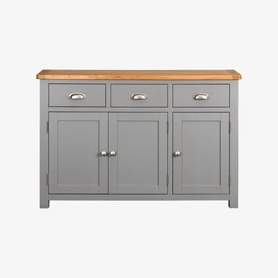 The Cotswold Company Sussex Storm Grey Large Sideboard