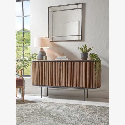 Cox and Cox Slatted Wooden Sideboard