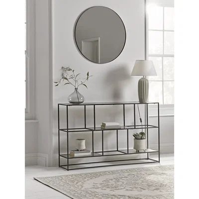 Cox and Cox Textured Topped Metal Sideboard - Burnished Silver