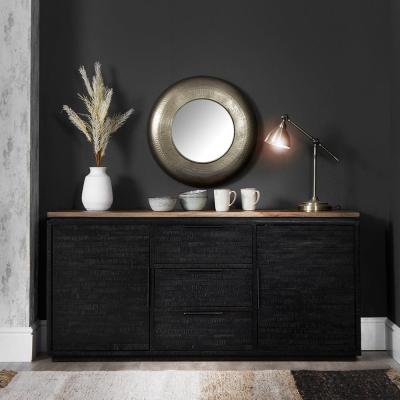Chiltern Oak Furniture Camden Teak Large 2 Door 3 Drawer Sideboard