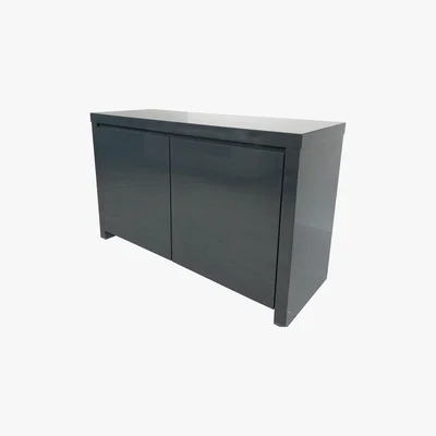 Dunelm Puro Charcoal Sideboard Dark Grey