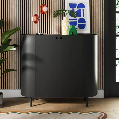 Dunelm Elements Griffin Small Sideboard Black