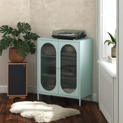 Dunelm Return - Luna Small Fluted Sideboard, Glass