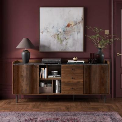 Dunelm Georgi Marble Effect Extra Wide Sideboard