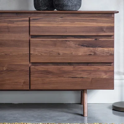 Dunelm Mabie Walnut Sideboard Brown