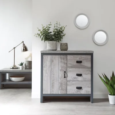 Dunelm Return - Boston Small Sideboard, Grey