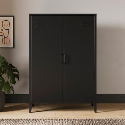 Dunelm Helga Metal Tall Sideboard Black