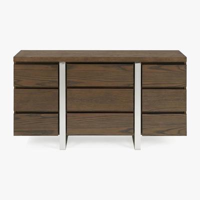 Dunelm Tivoli Narrow Sideboard Dark Wood (Brown)