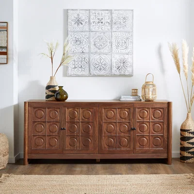 Dunelm Theodore Large Sideboard Brown