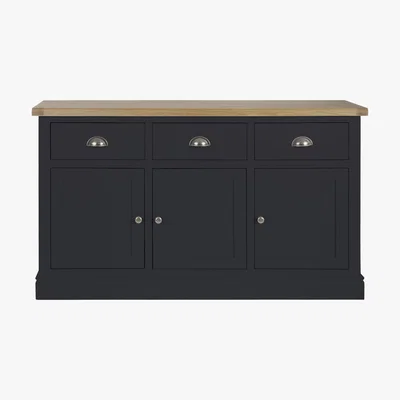 Dunelm Compton Charcoal Large Sideboard Charcoal