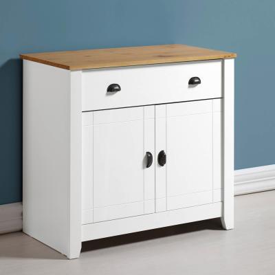 Dunelm Ludlow White Sideboard White/Brown
