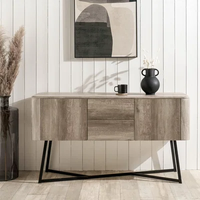 Dunelm Ukiah Sideboard, Metal Grey