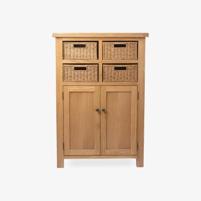 Dunelm Sherbourne Oak Shoe Storage Natural