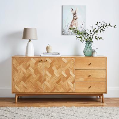 Dunelm Farris Large Sideboard Light Oak