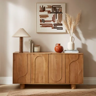 Dunelm Juni Extra Wide Sideboard, Mango Wood