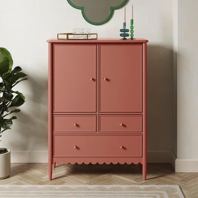 Dunelm Remi Tall Sideboard Red Clay