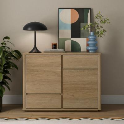 Dunelm Malik Small Sideboard, Light Oak Effect