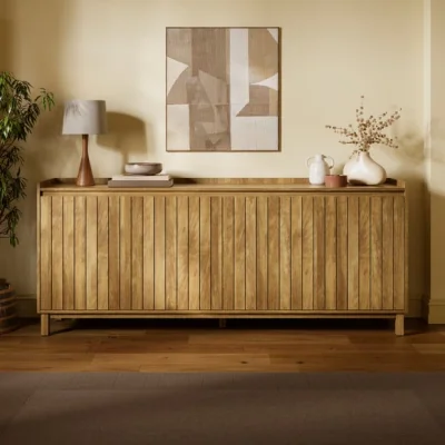 Dunelm Humphrey Large Sideboard, Mango Wood Effect