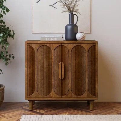 Dunelm Khari 2 Door Sideboard Mango Wood Brown