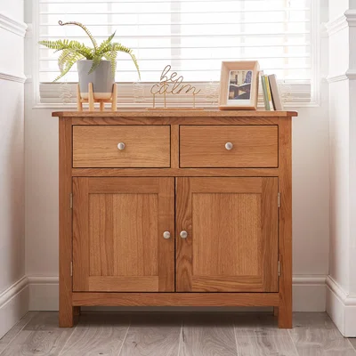 Dunelm Bromley Oak Small Sideboard Natural