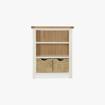 Dunelm Wilby Cream Low Bookcase Cream (Natural)