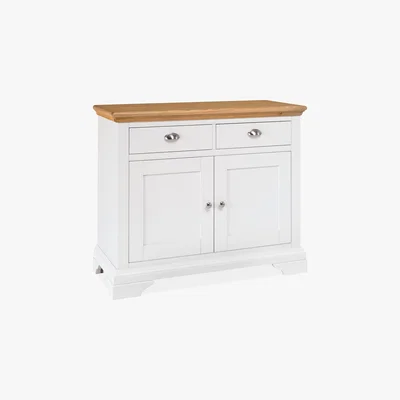 Dunelm Eaton Two Tone Narrow Sideboard White