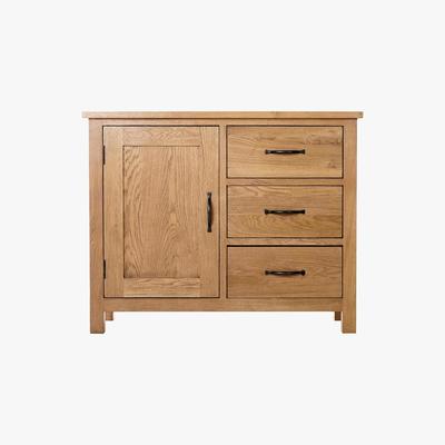 Dunelm Sidmouth Oak Sideboard Light Brown / Natural