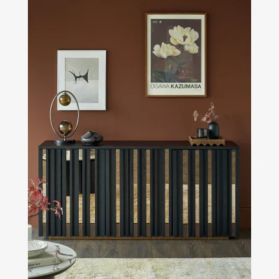 Danetti Holland black ash sideboard
