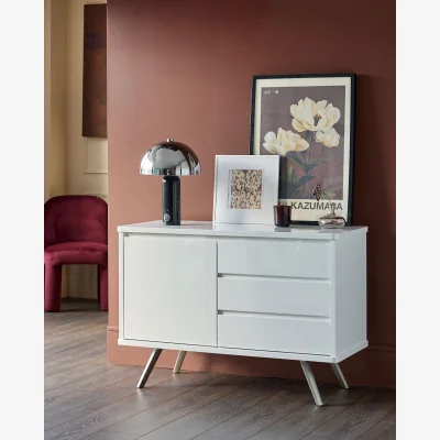 Danetti Assi Compact White Gloss Sideboard