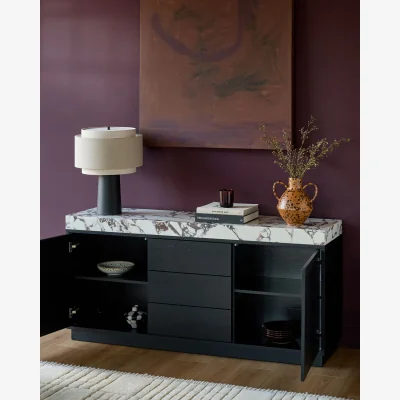 Danetti Russo white calacatta sideboard