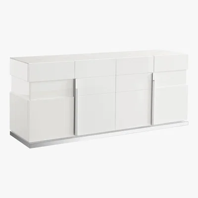 Furniture Village ALF - Fascino 4 Door Sideboard - White