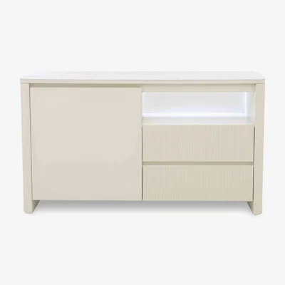 Furniture Village Avorio Small Sideboard with LED lighting