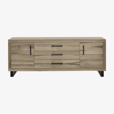 Furniture Village Bodahl - Terra Large 2 Door 3 Door Sideboard - Vintage Grey