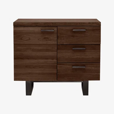 Furniture Village Mars 1 Door 3 Drawer Sideboard - Brown