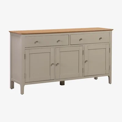 Furniture123 Large Grey & Oak Sideboard with Storage - Adeline