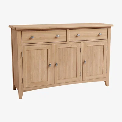 Furniture123 Large Oak 3 Door Sideboard
